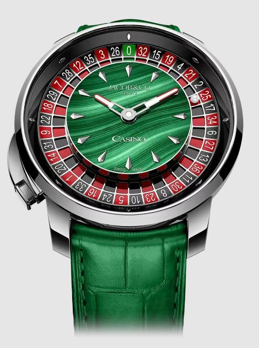 Jacob & Co casino tourbillon WHITE GOLD, MALACHITE DIAL Replica watch CA100.30.AA.AC.A